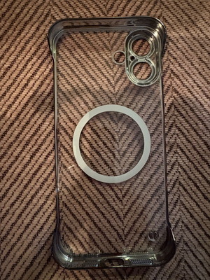 iPhone 16 Plus case transparent new, very thin without sides