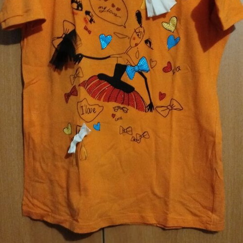 Orange blouse like new, size M