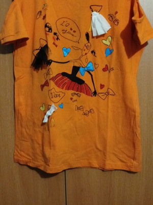 Orange blouse like new, size M