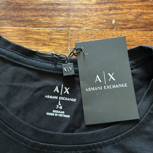 Armani Exchange black T-shirt, size L
