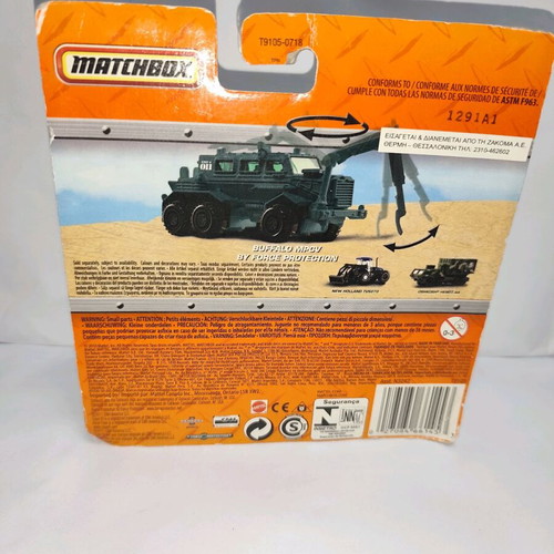 Matchbox Diecast military vehicle Buffalo MPCV new sealed