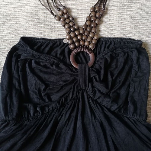 Attrattivo maxi dress one size black new