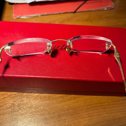 Cartier 18k eyewear like new, gold unisex glasses