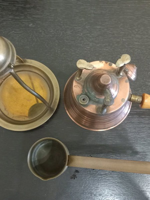 Σετ καμινετο-μπρικι-δισκακι μεταχειρισμένο, vintage προσωπικά αντικείμενα