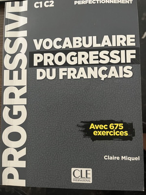 Vocabulaire Progressif du Français C1 C2 books like new with exercises and CD
