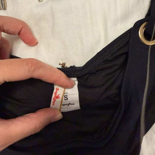 Black swimsuit with gold details Small SugarFree like new