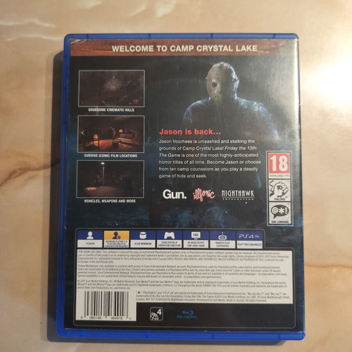 Friday the 13th The Game PS4 used, good condition