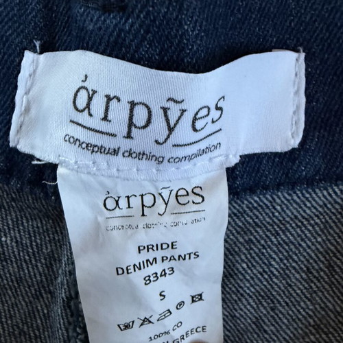 Arpyes blue denim pants like new, size S