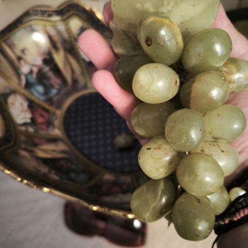 Vintage marble onyx grape cluster used, 1970s