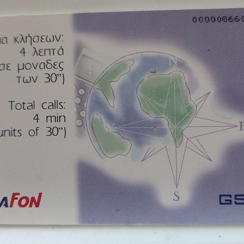 PanaFon Phone Card like new for train use