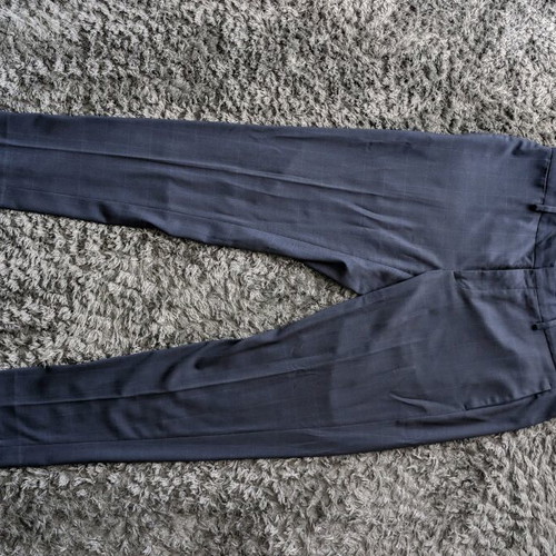Mango Man Super Slim Fit suit like new, dark blue windowpane check