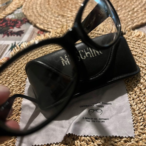 Moschino Vintage Sunglasses like new black with clear lenses