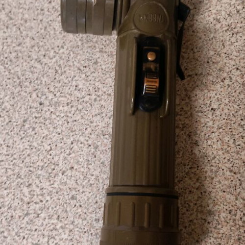 Fulton MX-991/U military angle flashlight used