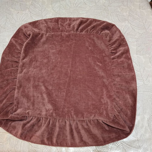 Stool covers like new, set of 2, cotton plush