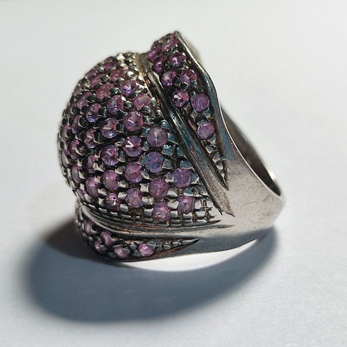 Ring Pink Morganite Silver 925 used