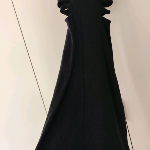 Zara midi dress new, black, with cutouts for autumn and spring