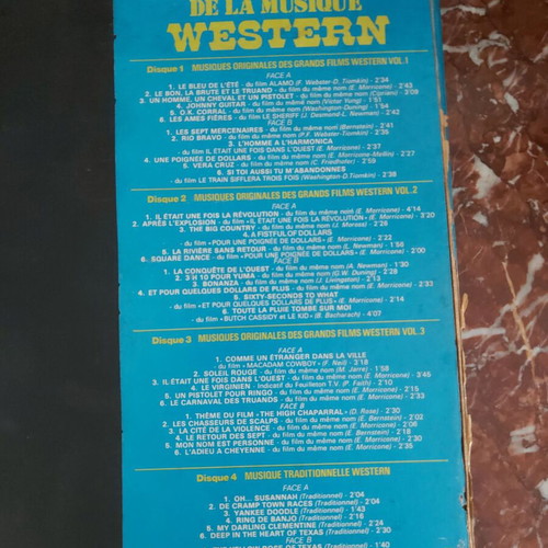 Western anthology used, box set of 4 vinyl records