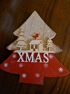 Christmas tree wooden like new