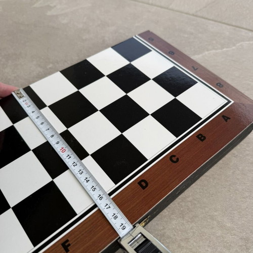 Wooden backgammon and chess set 2 in 1 new, large