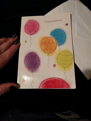 Congratulations!You did it! greeting card new, medium size, with envelope