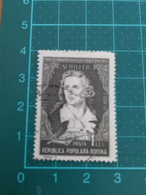 Romania 1955 stamp like new, poets and novellists