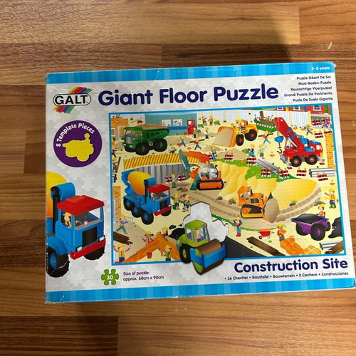 GALT Giant Floor Puzzle Construction Site used for 3-6 years