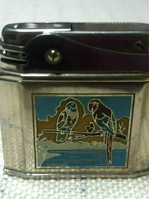 Vintage μεταλλικός αναπτήρας βενζίνης μεταχειρισμένος Augusta Automatic