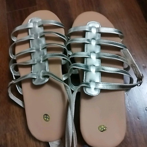 Gold Sandals new, size 36