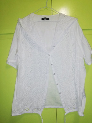 Blouse shirt L used, white