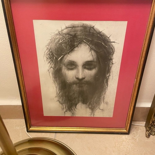Jesus print wall art like new