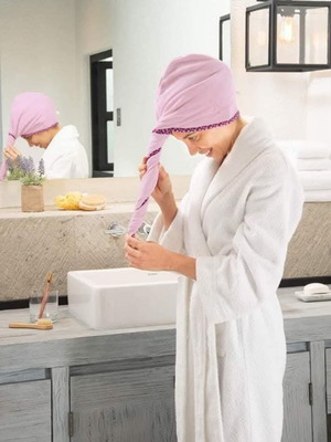 Tupperware microfiber hair towel new