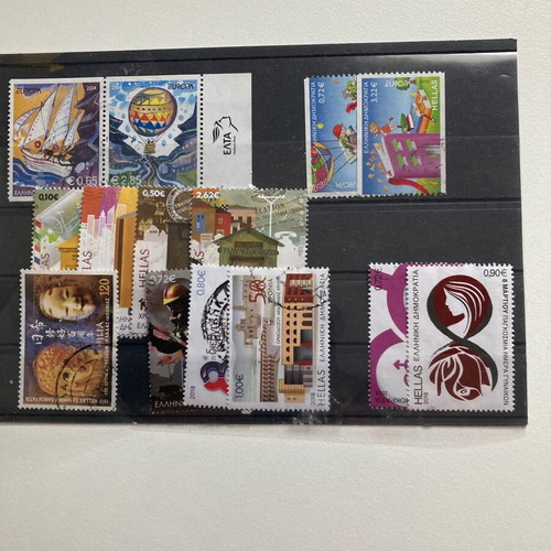 Greek stamp series used complete set of 6 pieces