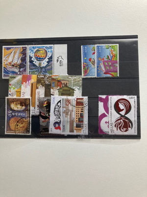 Greek stamp series used complete set of 6 pieces