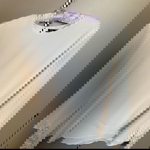 Μπλούζα Zara μεταχειρισμένη, μέγεθος M, άσπρη