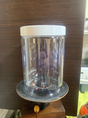 Transparent plastic storage jars PET 700 ml food safe