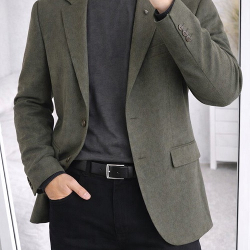 Men's khaki vintage jacket large new authentic