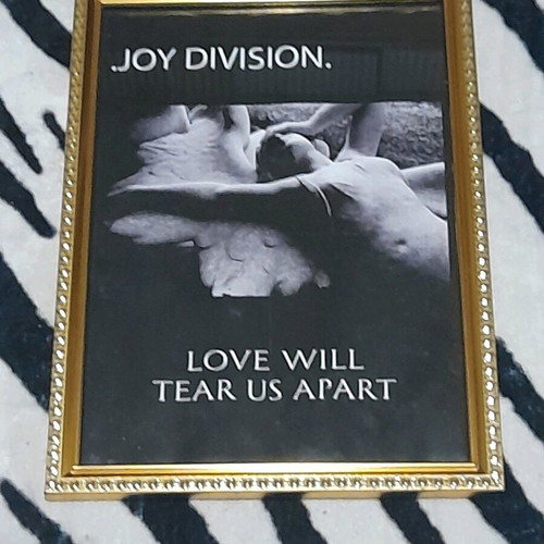 Joy Division poster with frame, new, 32×23cm