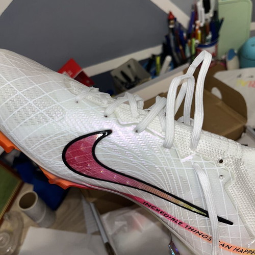 Nike Zoom Mercurial Superfly 9 Elite FG Marcus Rashford like new, white and pink