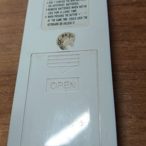 Air conditioner remote control used