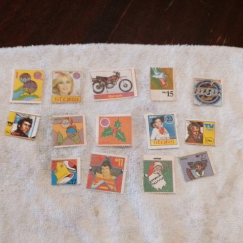 Vintage gum stickers pack of 30 like new with Lumidis paper car gift