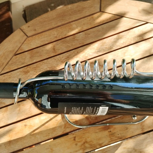 Vintage metal wine holder made of stainless steel like new