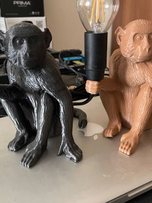 Original 3D printed monkey table lamps new