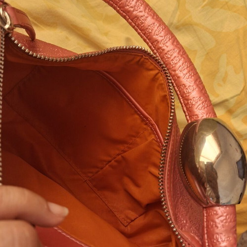 Folli Follie Shoulder Bag like new, pink with embossed logo