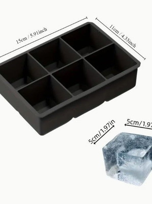 Large Silicone Ice Cube Tray new for XL Ice Cubes