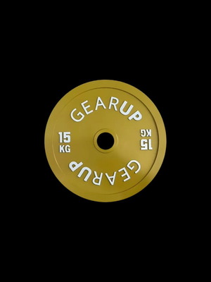 GearUp Calibrated Powerlifting Plates 15kg new, pair