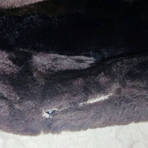 Synthetic Fur Coat medium used, short and warm