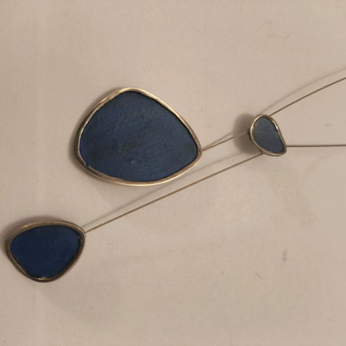 Silver handmade necklace 925 like new, approximately 42 cm