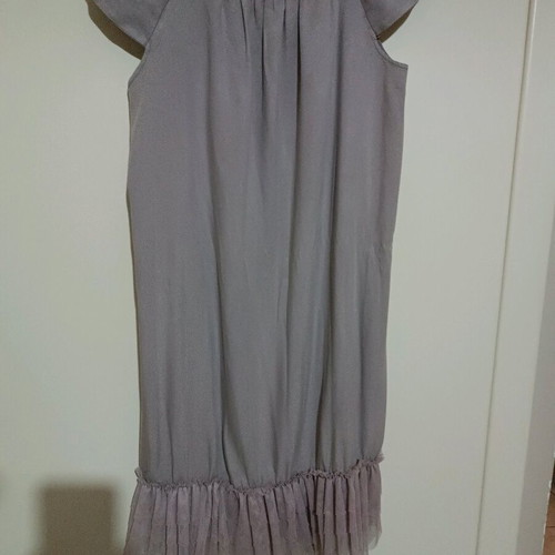 Pink dress with tulle like new, mini with decorative ruffle