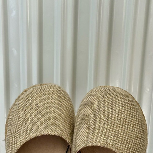 Espadrilles handmade Baby u Rock like new, golden