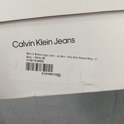 Calvin Klein Jeans Retro Runner Low Laceup sneakers new, Oyster Mushroom Formal Grey